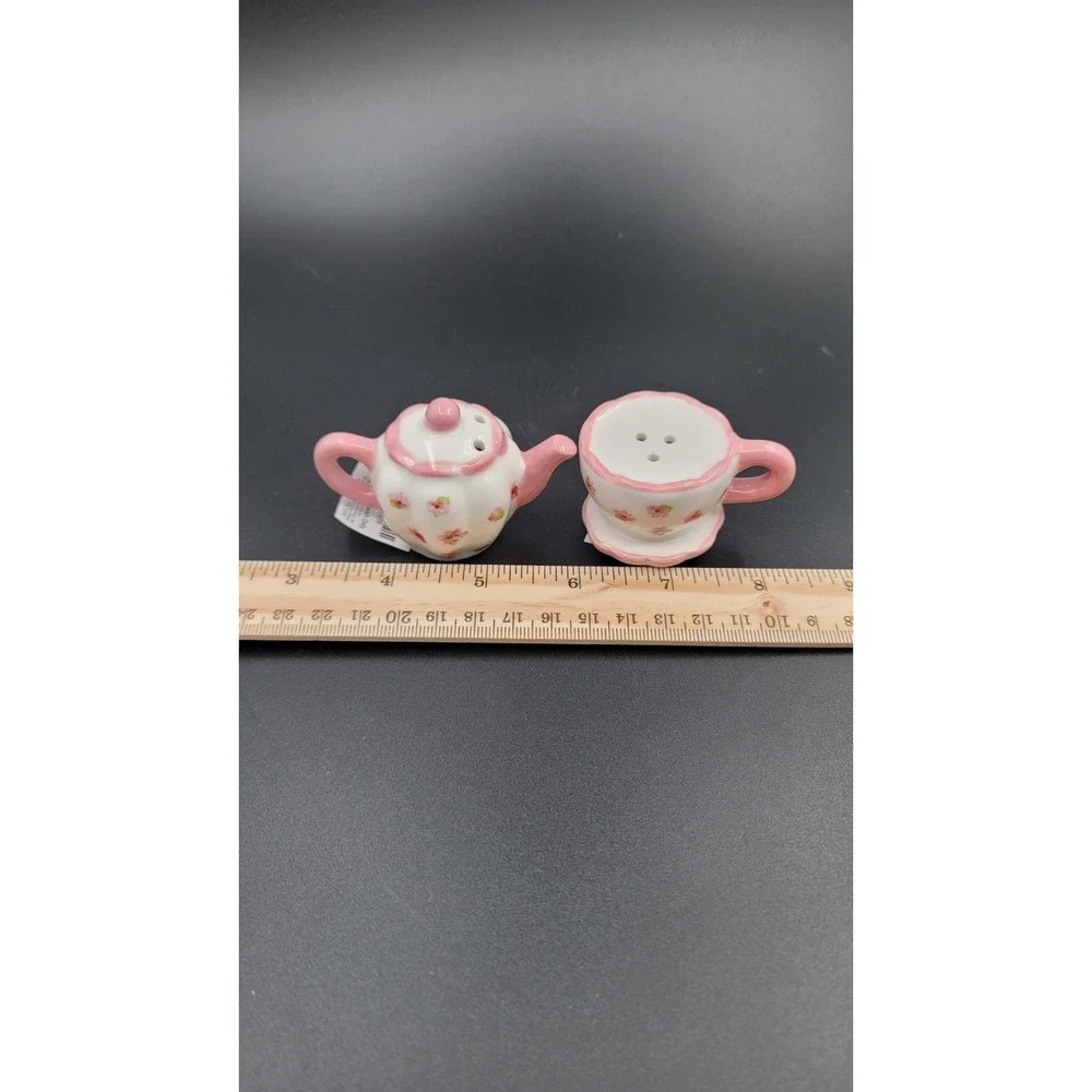 Mini Tea Set Salt And Pepper Set Trinket‎ Floral